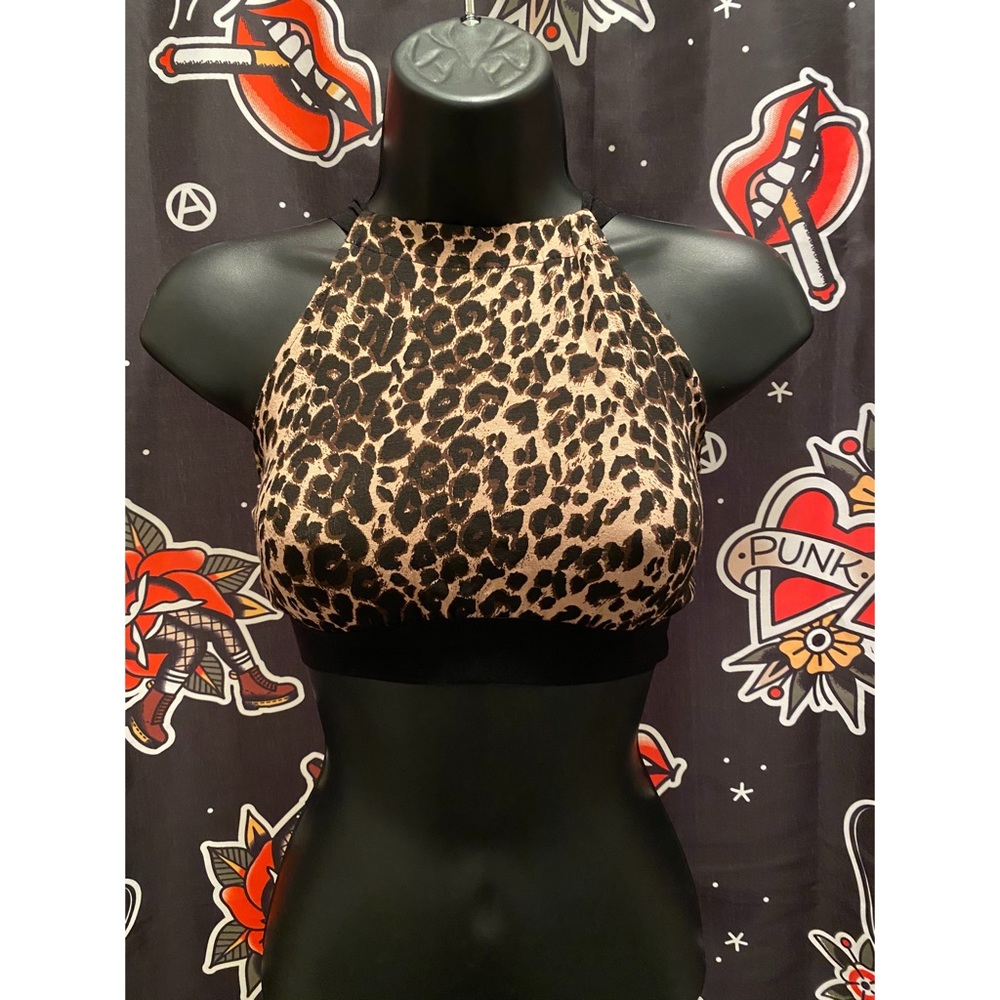 Out From Under Leopard  Crop Top